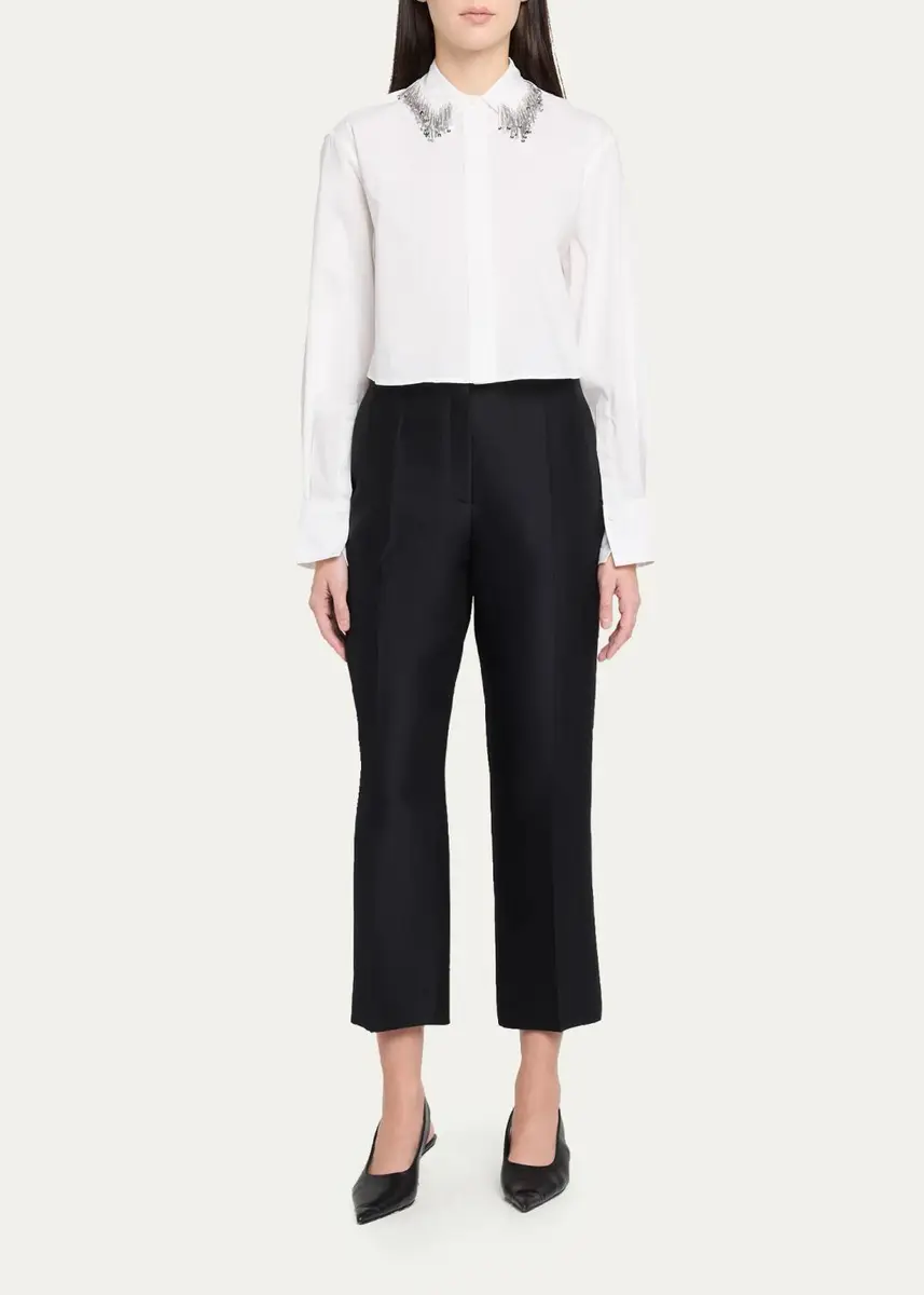Simkhai Renata Embellished Button-Front Shirt | Thumbnail 2 Simkhai Renata Embellished Button-Front Shirt | Thumbnail 2
