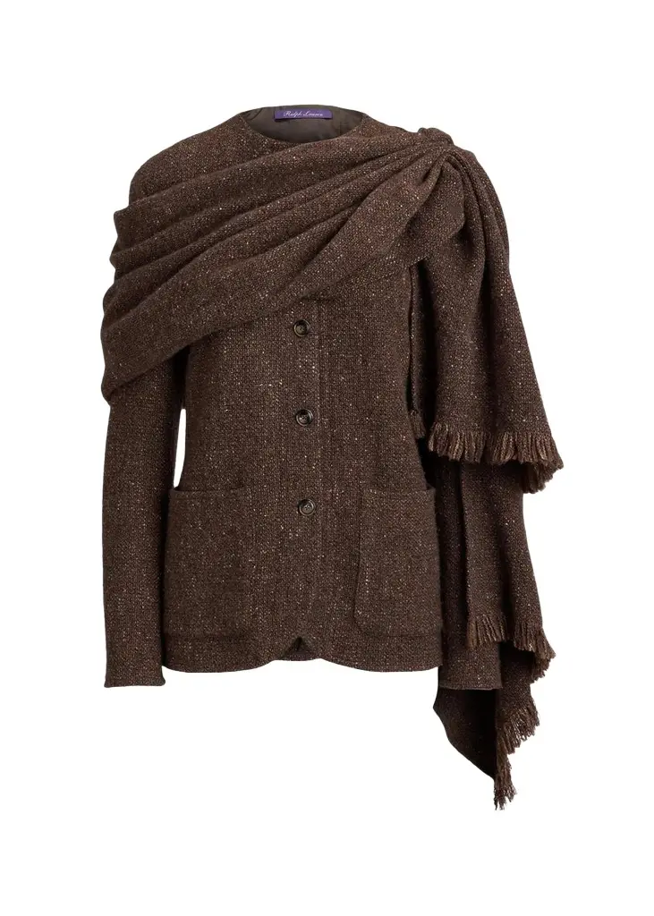 Ralph Lauren Collection Alira Wool-Blend Donegal Tweed Jacket