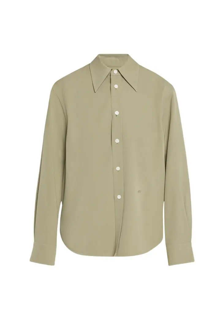 Wool Twill Button-Down Shirt Wool Twill Button-Down Shirt