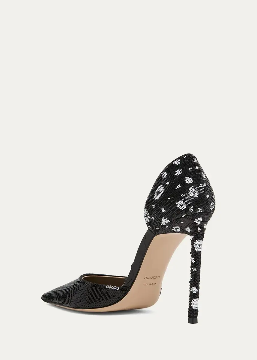 Tom Ford 105mm Vertigo Sequined d'Orsay Pumps | Thumbnail 3 Tom Ford 105mm Vertigo Sequined d'Orsay Pumps | Thumbnail 3