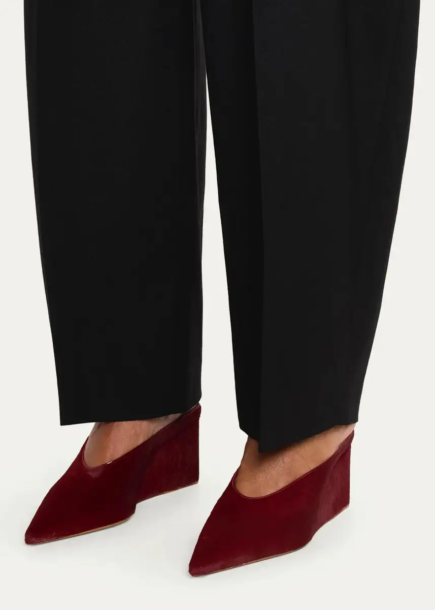 Alaïa 75mm Cube Calf Hair Mule Pumps | Thumbnail 2