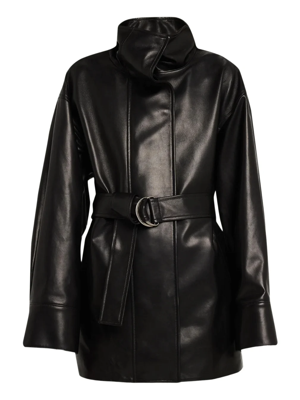 Ellis Belted Leather Jacket Ellis Belted Leather Jacket