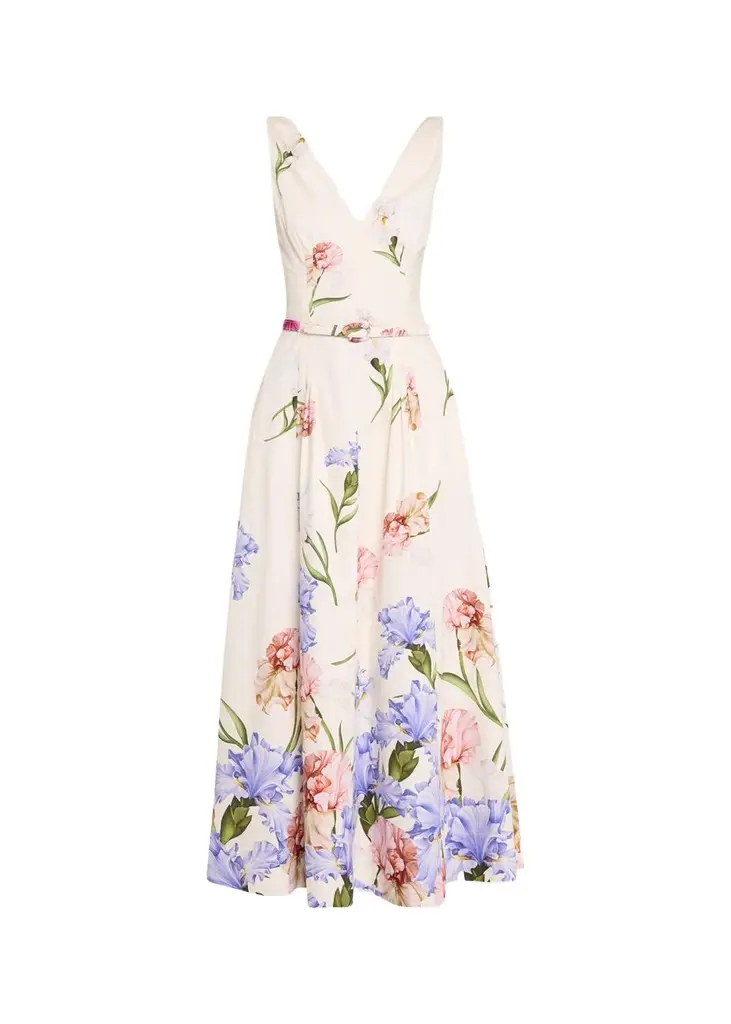Sleeveless Dégradé Iris Cotton Poplin Dress Sleeveless Dégradé Iris Cotton Poplin Dress