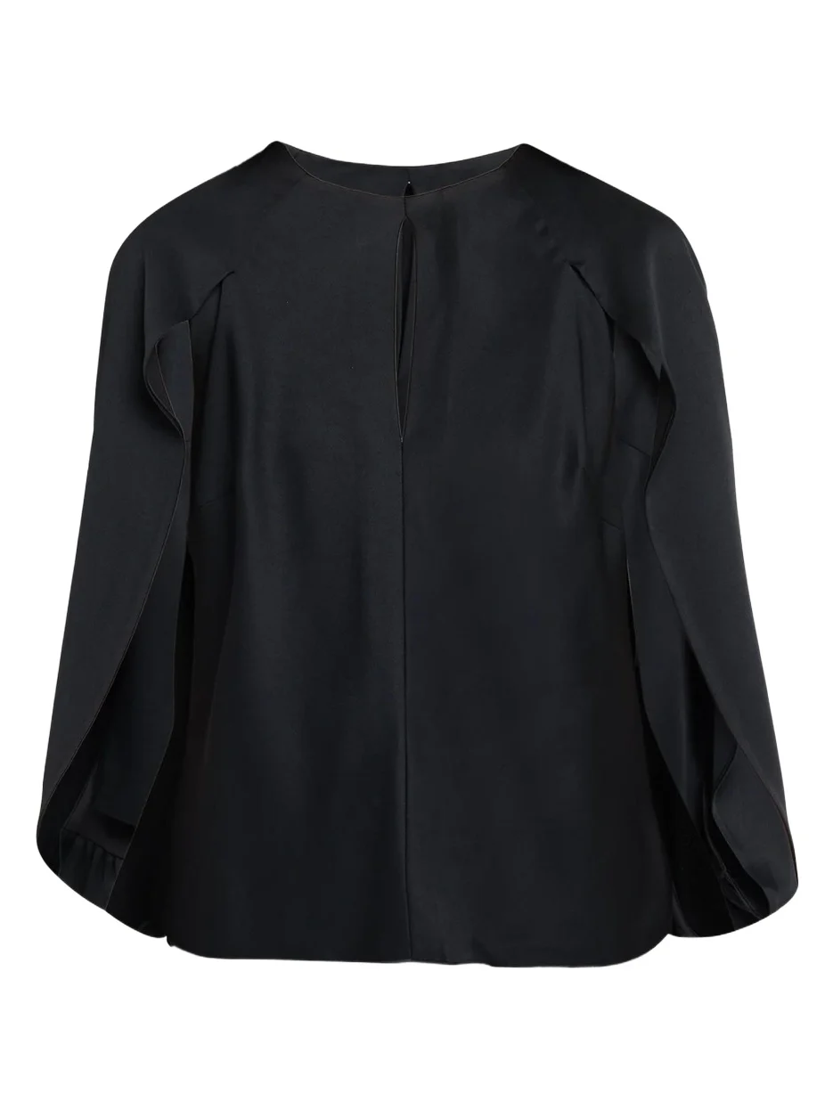 Lauren Satin Cape Top Lauren Satin Cape Top
