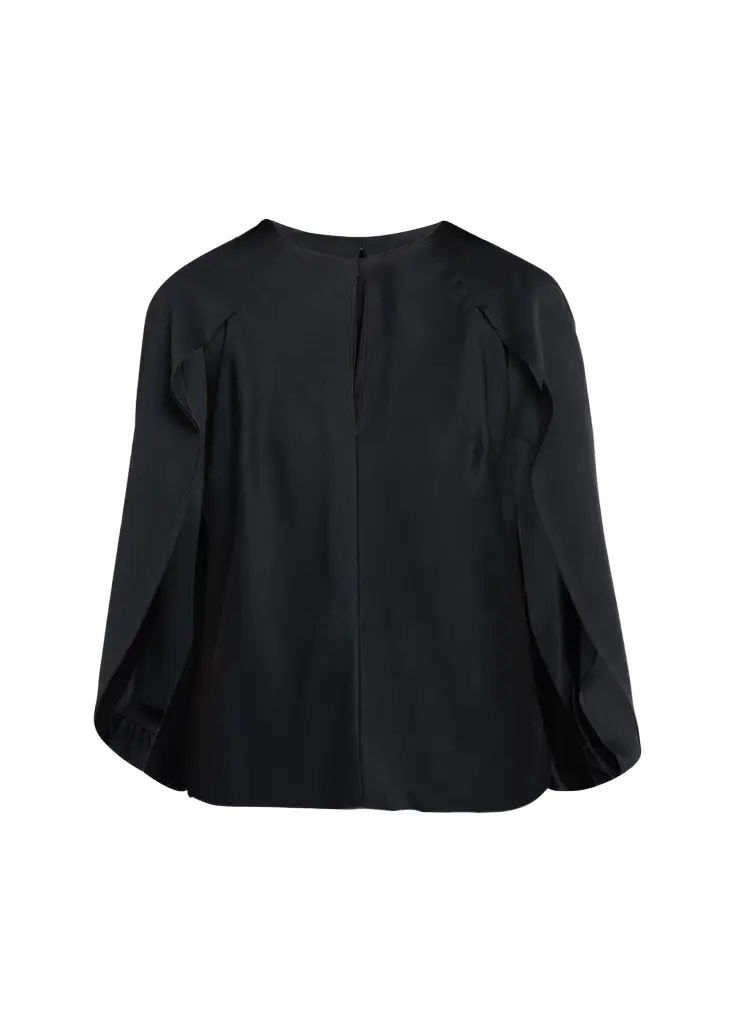 Lauren Satin Cape Top Lauren Satin Cape Top