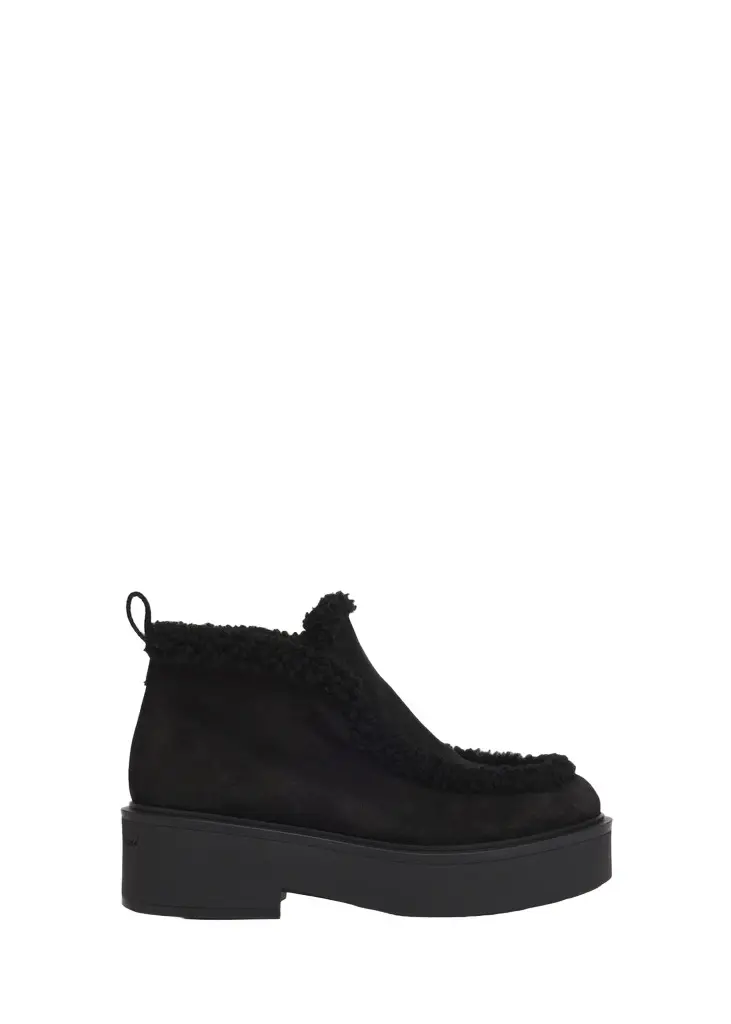 Suede Shearling-Lined Ankle Boots Suede Shearling-Lined Ankle Boots