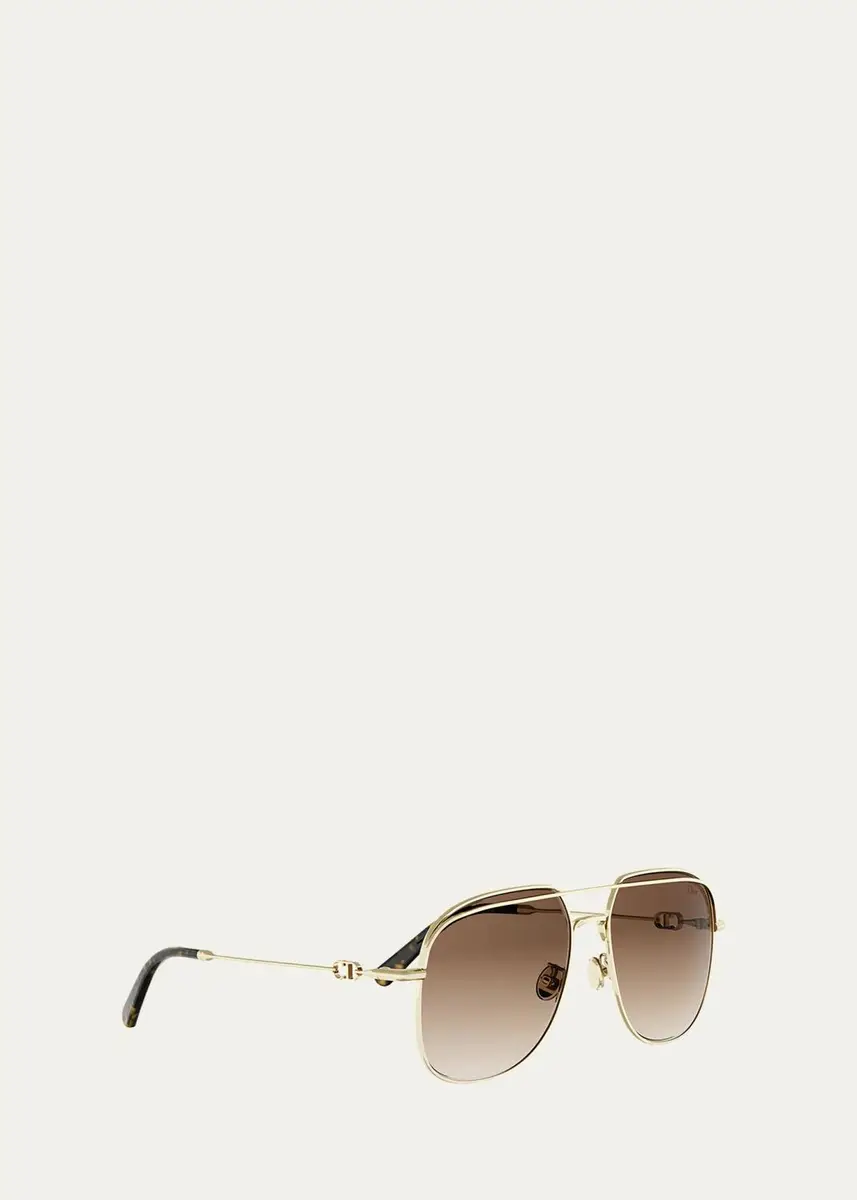 Dior Petit CD A1U 56MM Pilot Sunglasses | Thumbnail 3 Dior Petit CD A1U 56MM Pilot Sunglasses | Thumbnail 3
