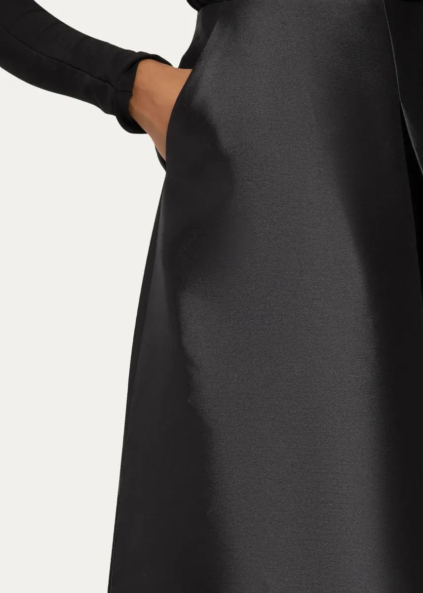 Simkhai Vexa Satin Midi Skirt | Thumbnail 5