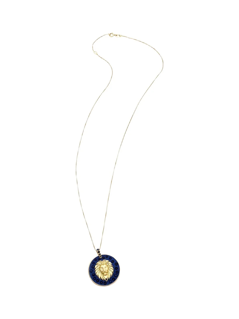18K LEO Necklace with Sapphires