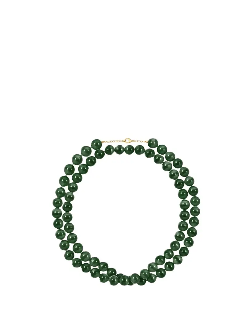 JIA JIA Dragon Jade Double Beaded Necklace