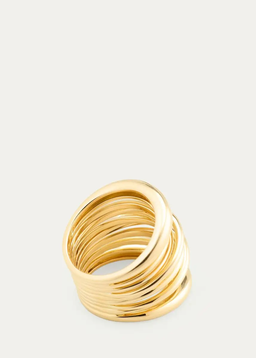 SIDNEY GARBER 18K Yellow Gold Tall Scribble Band Ring | Thumbnail 4 SIDNEY GARBER 18K Yellow Gold Tall Scribble Band Ring | Thumbnail 4