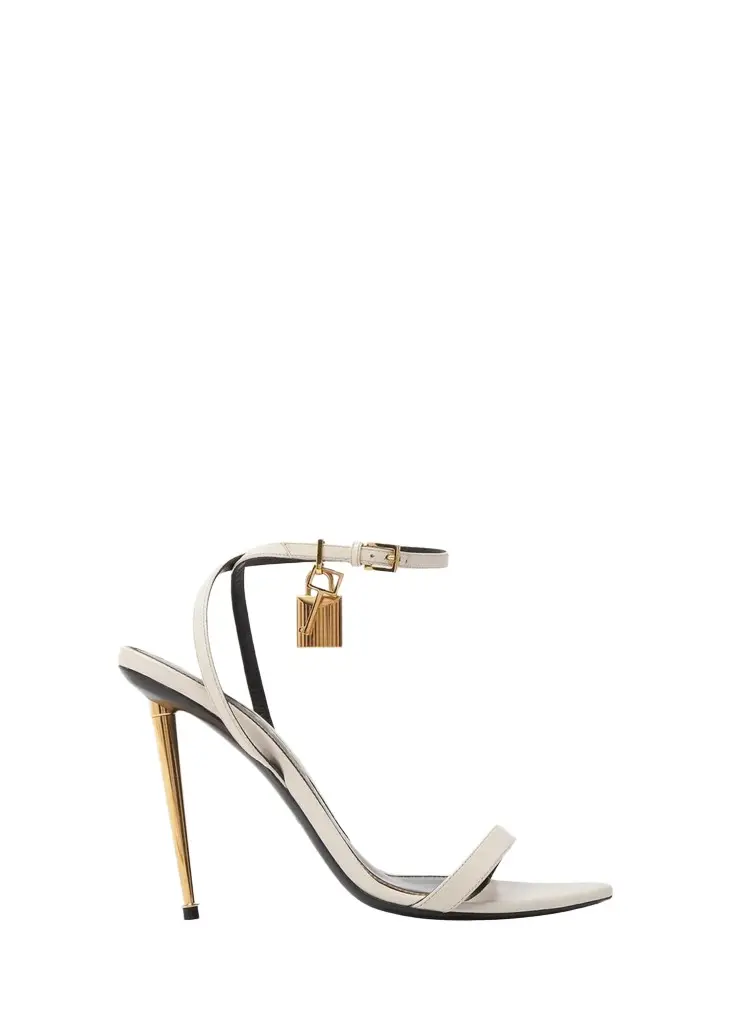 Padlock 105MM Leather Point-Toe Ankle-Strap Sandals Padlock 105MM Leather Point-Toe Ankle-Strap Sandals