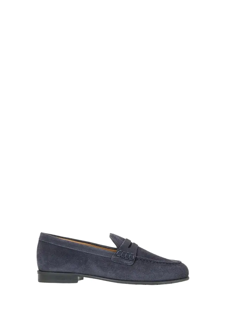 Aquatalia Ellis Waterproof Suede Penny Loafers