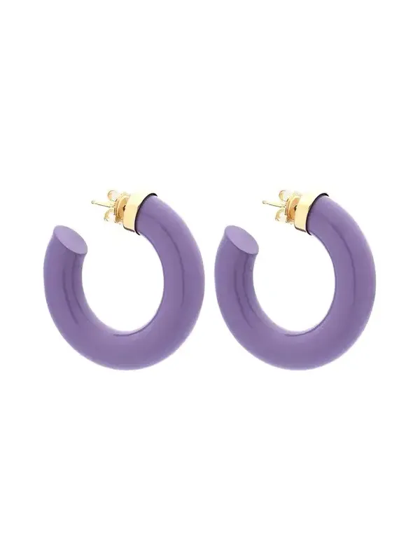 FARAONE MENNELLA by R.F.M.A.S. Barbarella 18K Yellow Gold and Sterling Silver Hoop Earrings