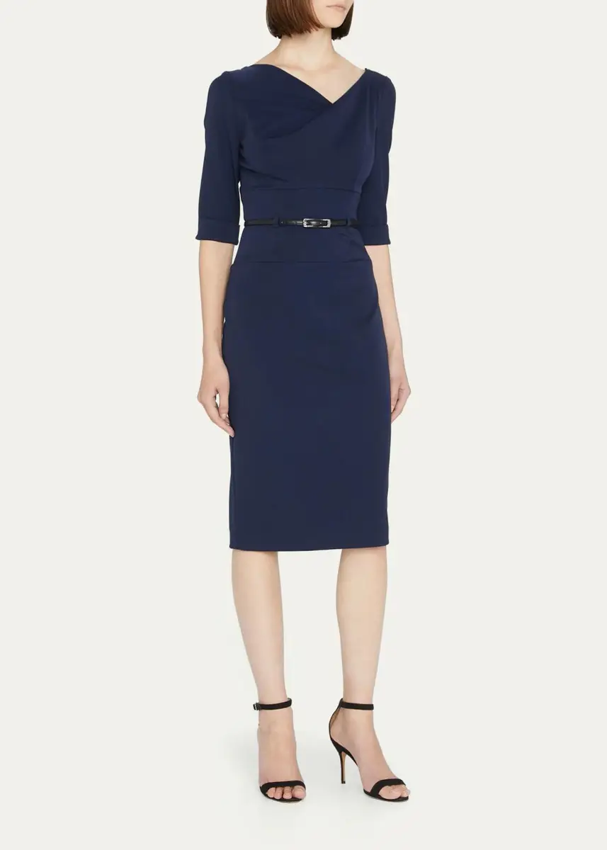 BLACK HALO Jackie 3/4-Sleeve Sheath Dress | Thumbnail 8 BLACK HALO Jackie 3/4-Sleeve Sheath Dress | Thumbnail 8