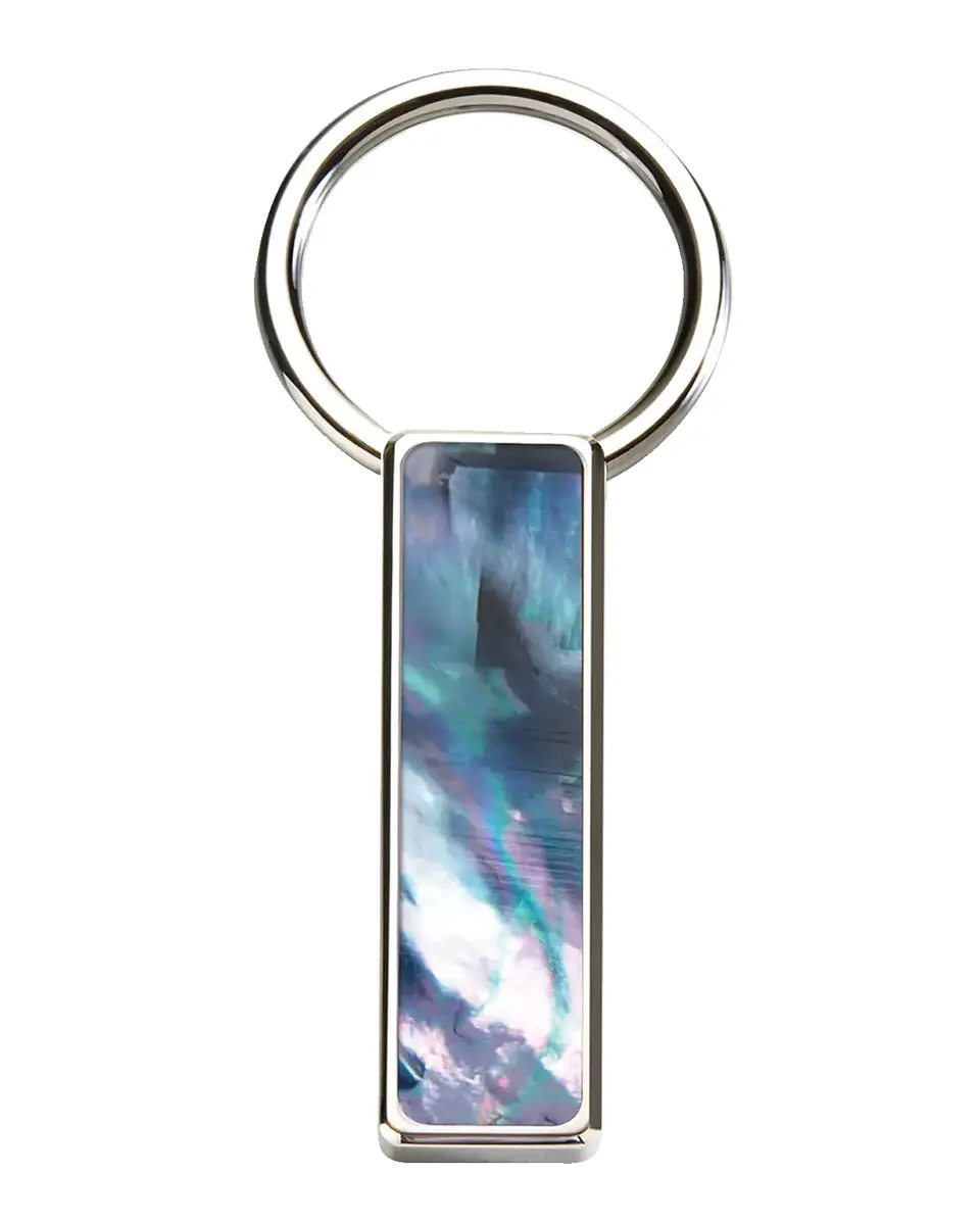 M Clip Men's Gray Mother-Of-Pearl Easy-Open Key Ring | Thumbnail 2