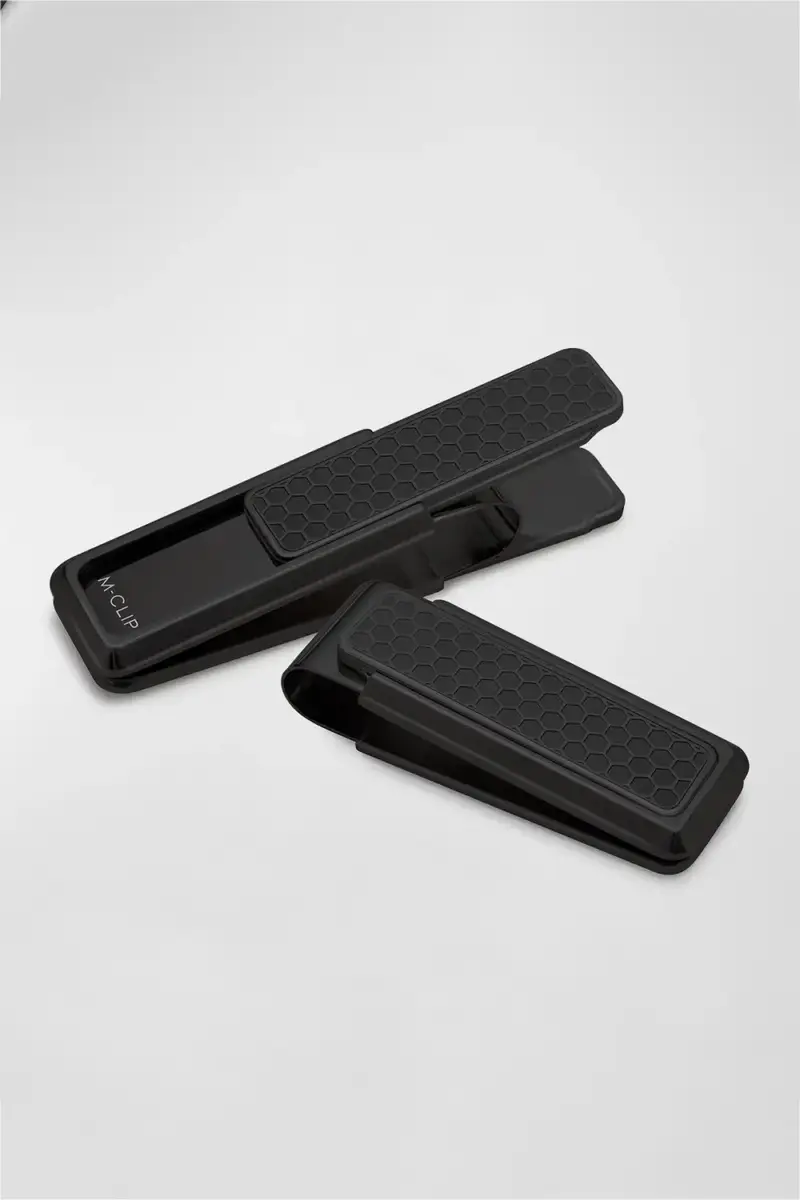 M Clip Men's Honeycomb IP Black Stainless Steel Money Clip | Thumbnail 3 M Clip Men's Honeycomb IP Black Stainless Steel Money Clip | Thumbnail 3