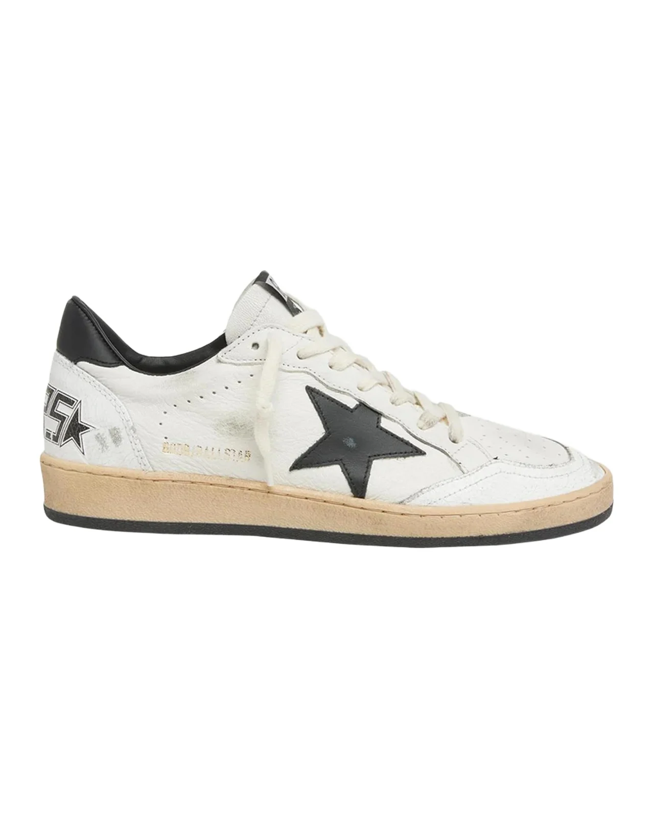 Golden Goose Ballstar Bicolor Leather Low-Top Sneakers