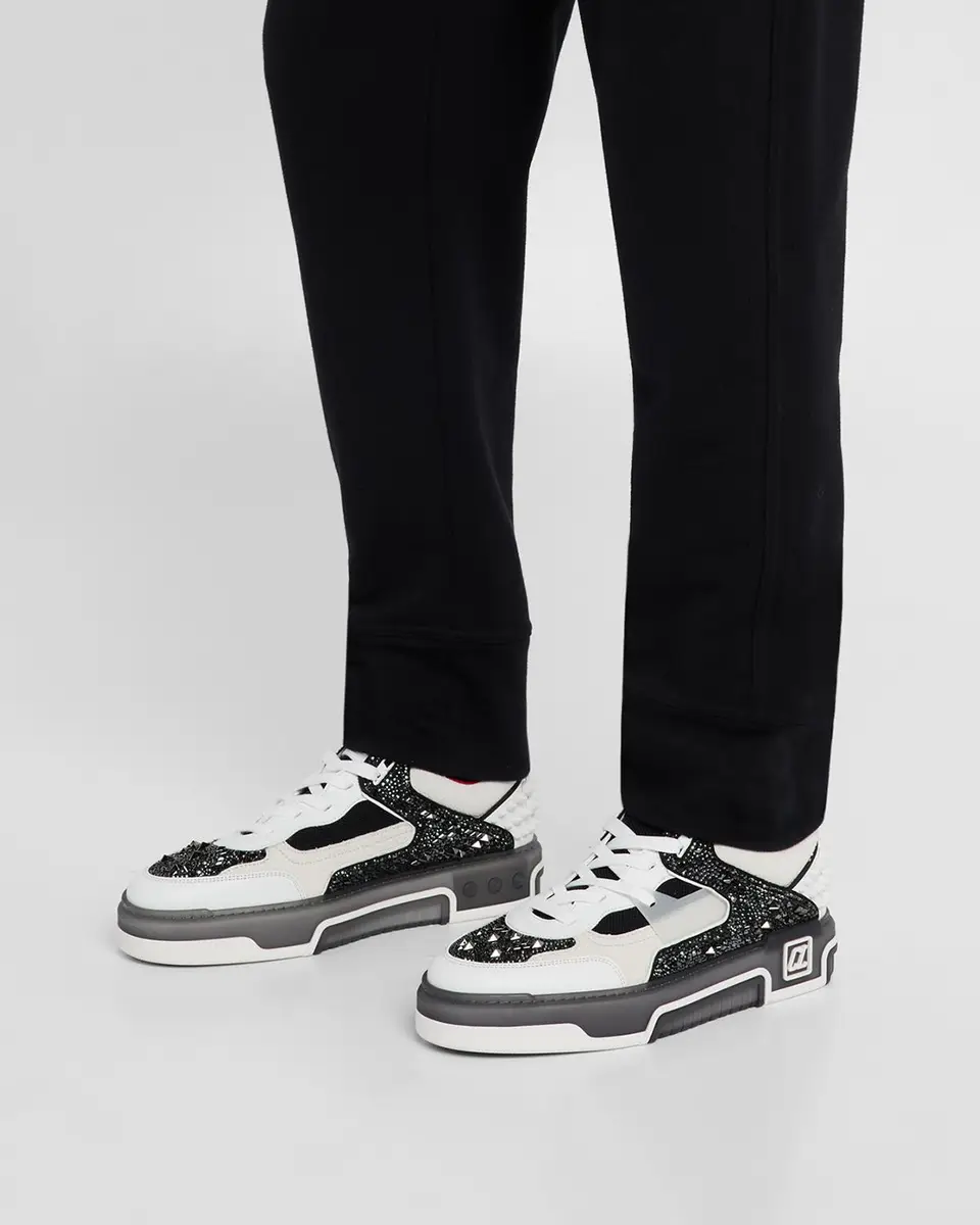 Christian Louboutin Men's Astroloubi Strass Eternity Low-Top Sneakers | Thumbnail 2 Christian Louboutin Men's Astroloubi Strass Eternity Low-Top Sneakers | Thumbnail 2