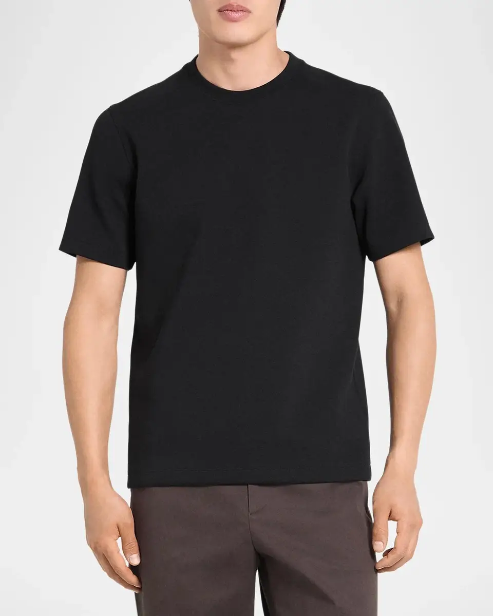 Theory Men's Delroy Double-Knit T-Shirt | Thumbnail 4 Theory Men's Delroy Double-Knit T-Shirt | Thumbnail 4