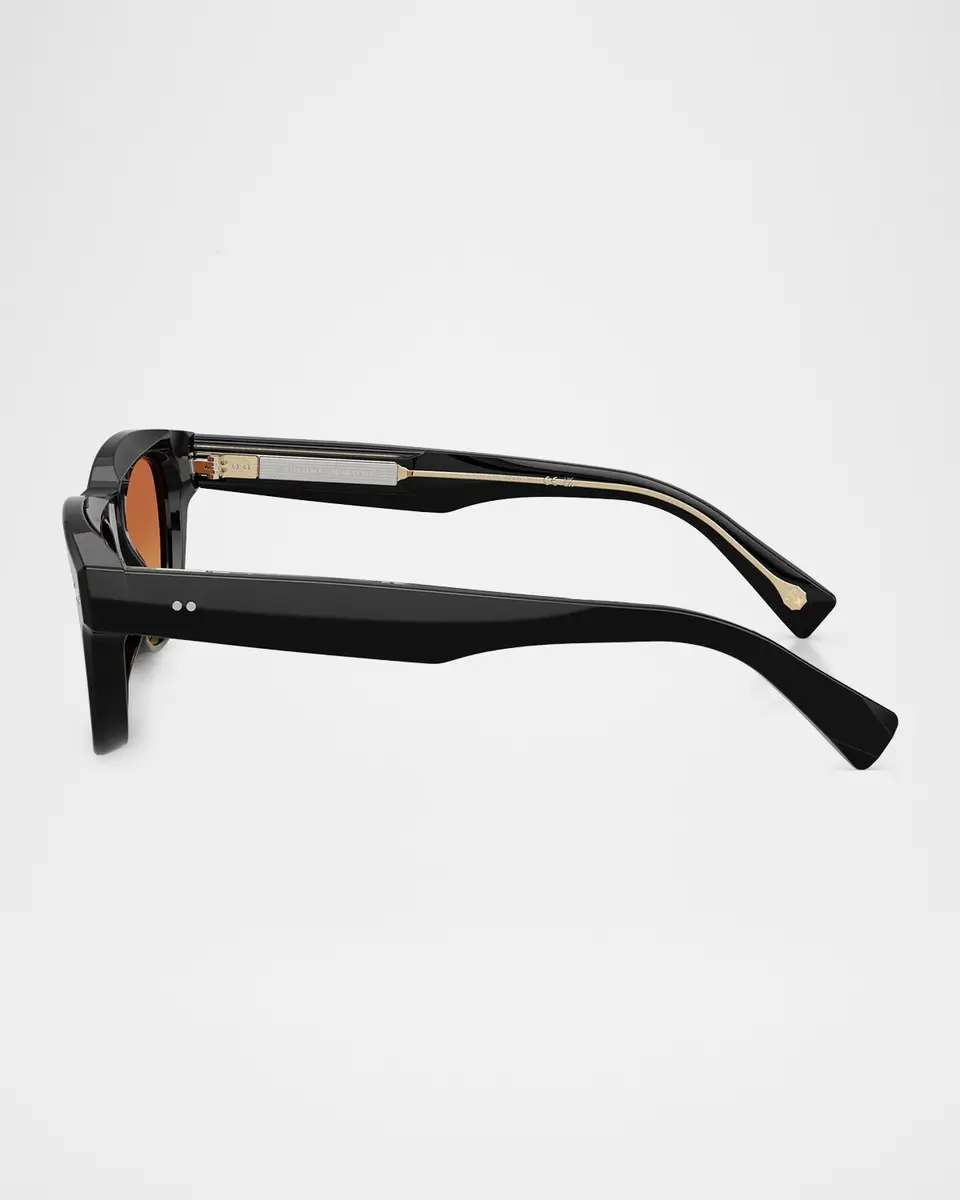 Brunello Cucinelli Iconic Meridian 53mm Rectangular Sunglasses | Thumbnail 4 Brunello Cucinelli Iconic Meridian 53mm Rectangular Sunglasses | Thumbnail 4