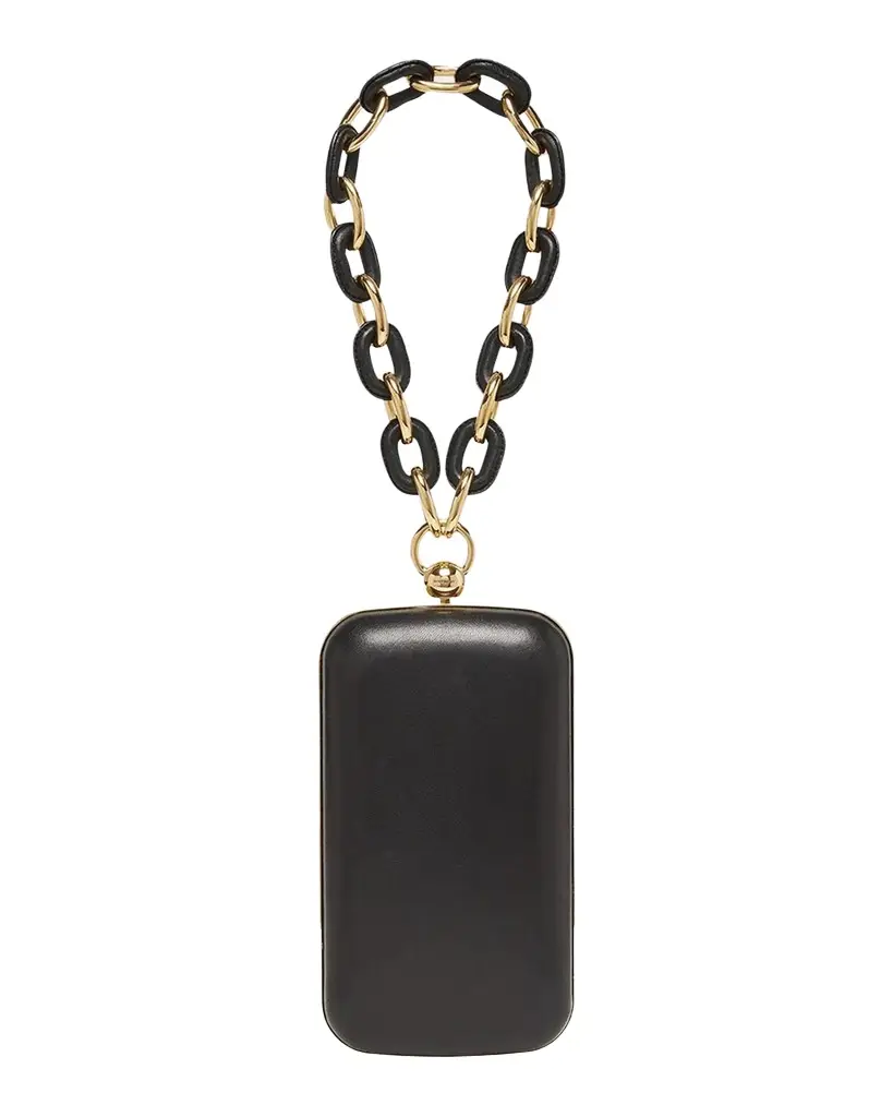 Wristlet Clutch Bag in Nappa Leather