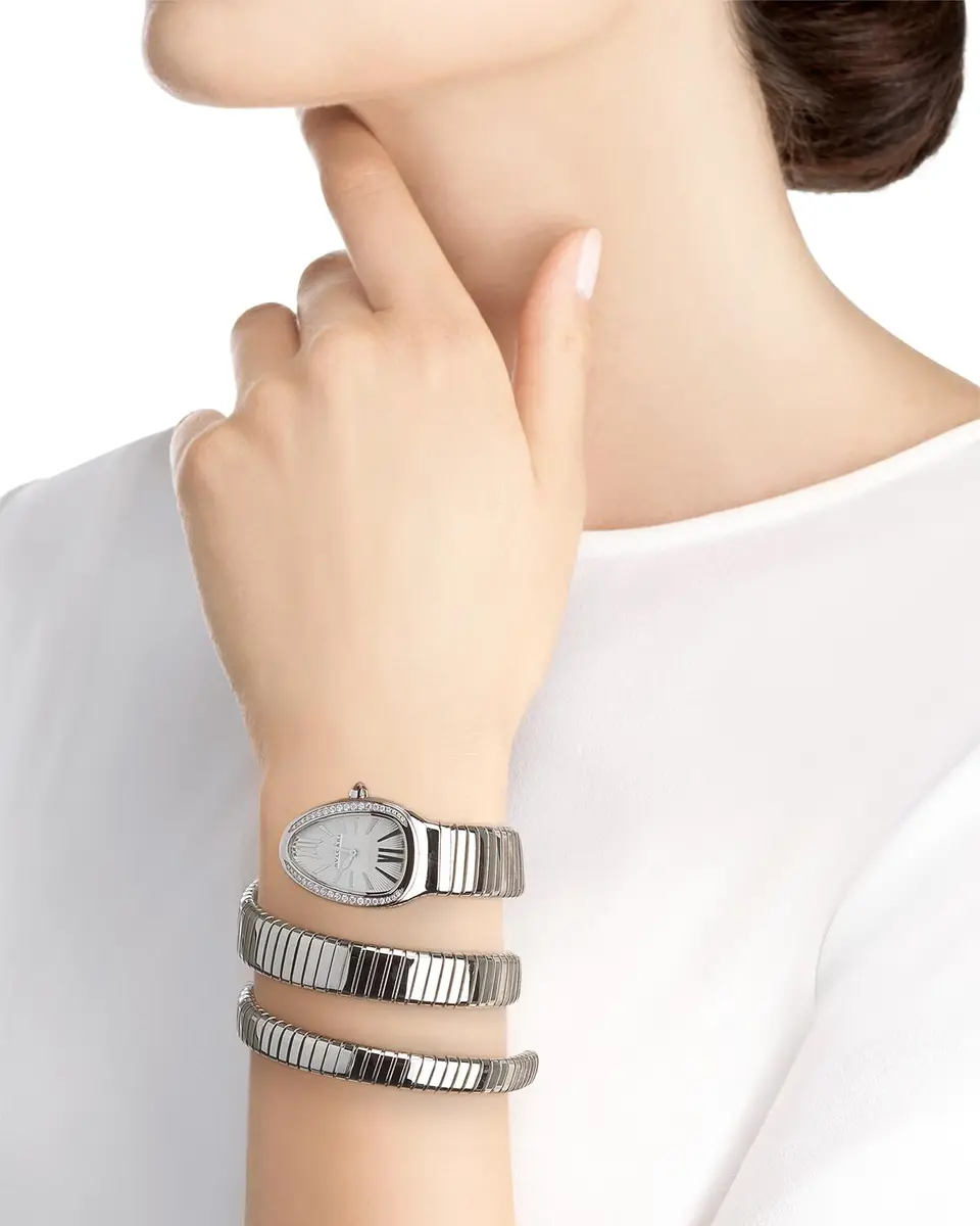 BVLGARI 35mm Serpenti Tubogas Diamond Watch | Thumbnail 3 BVLGARI 35mm Serpenti Tubogas Diamond Watch | Thumbnail 3