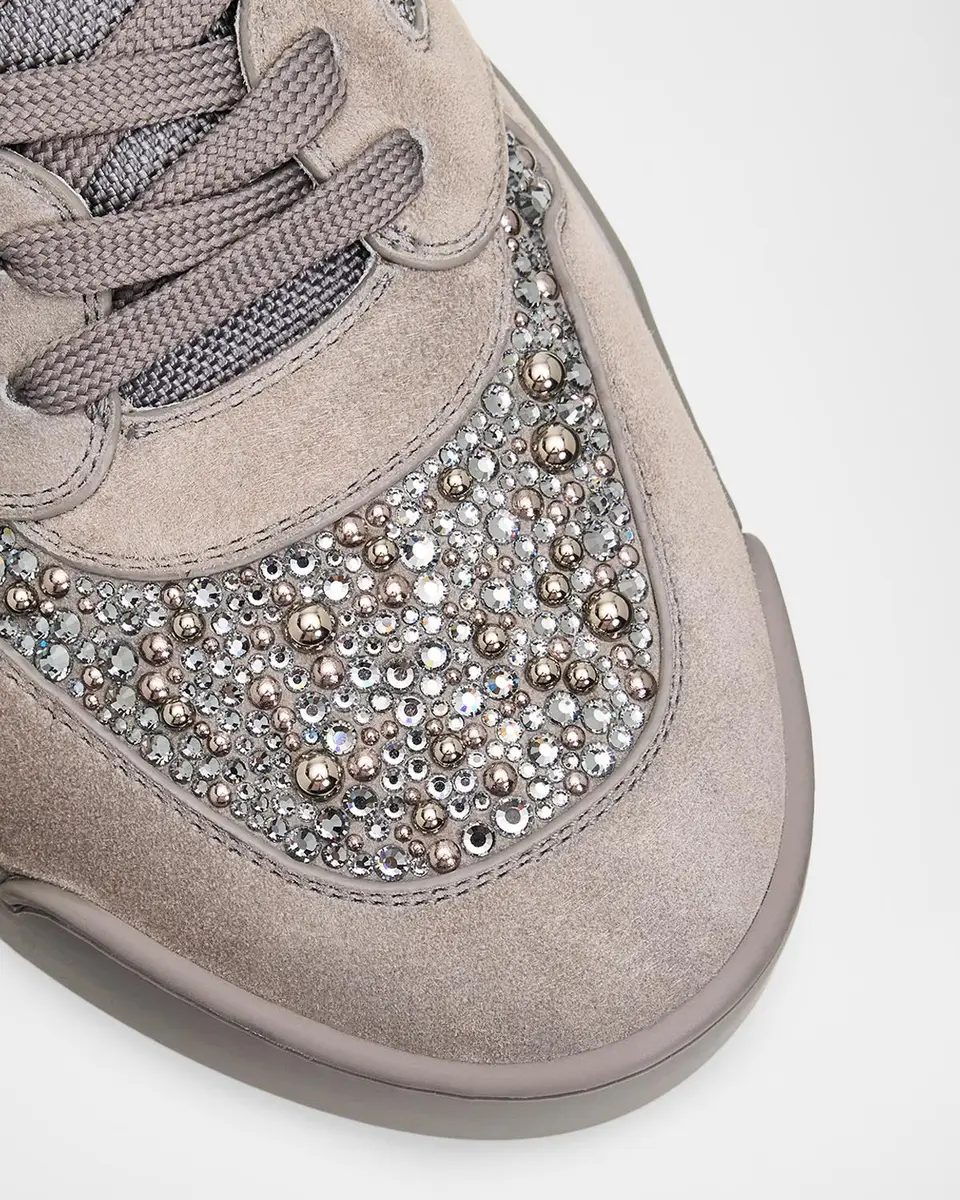 Christian Louboutin Men's Bsktball 1 Perla Low-Top Sneakers | Thumbnail 3 Christian Louboutin Men's Bsktball 1 Perla Low-Top Sneakers | Thumbnail 3