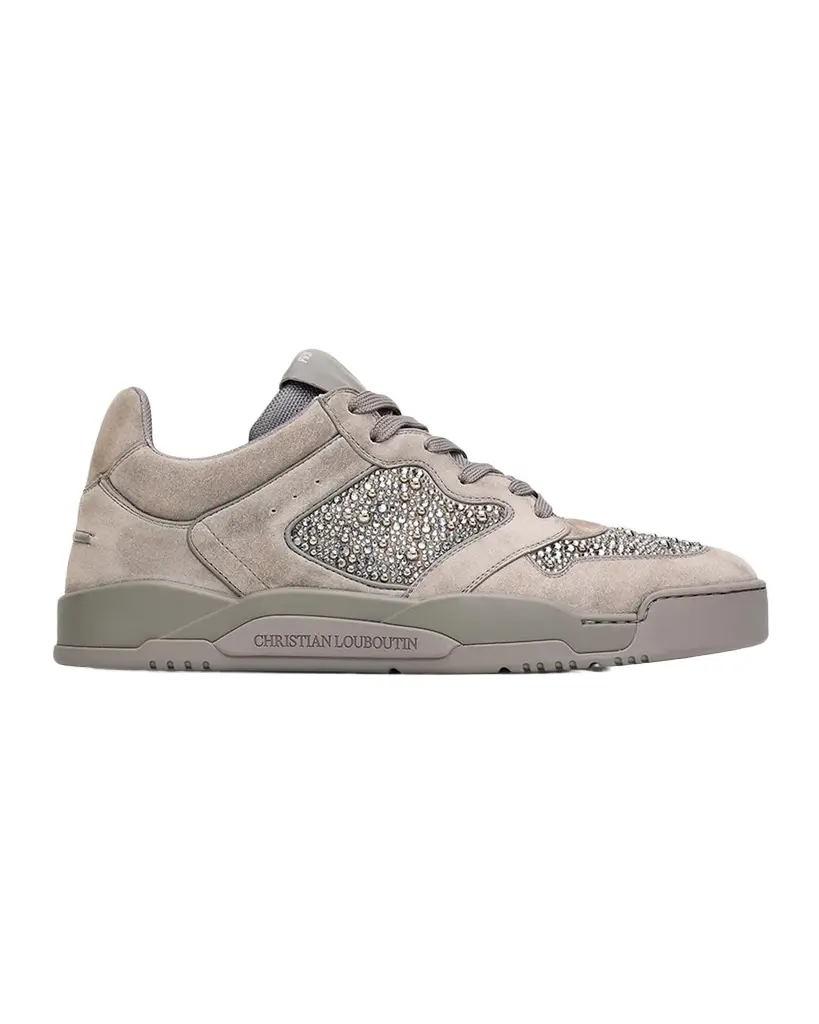 Christian Louboutin Men's Bsktball 1 Perla Low-Top Sneakers