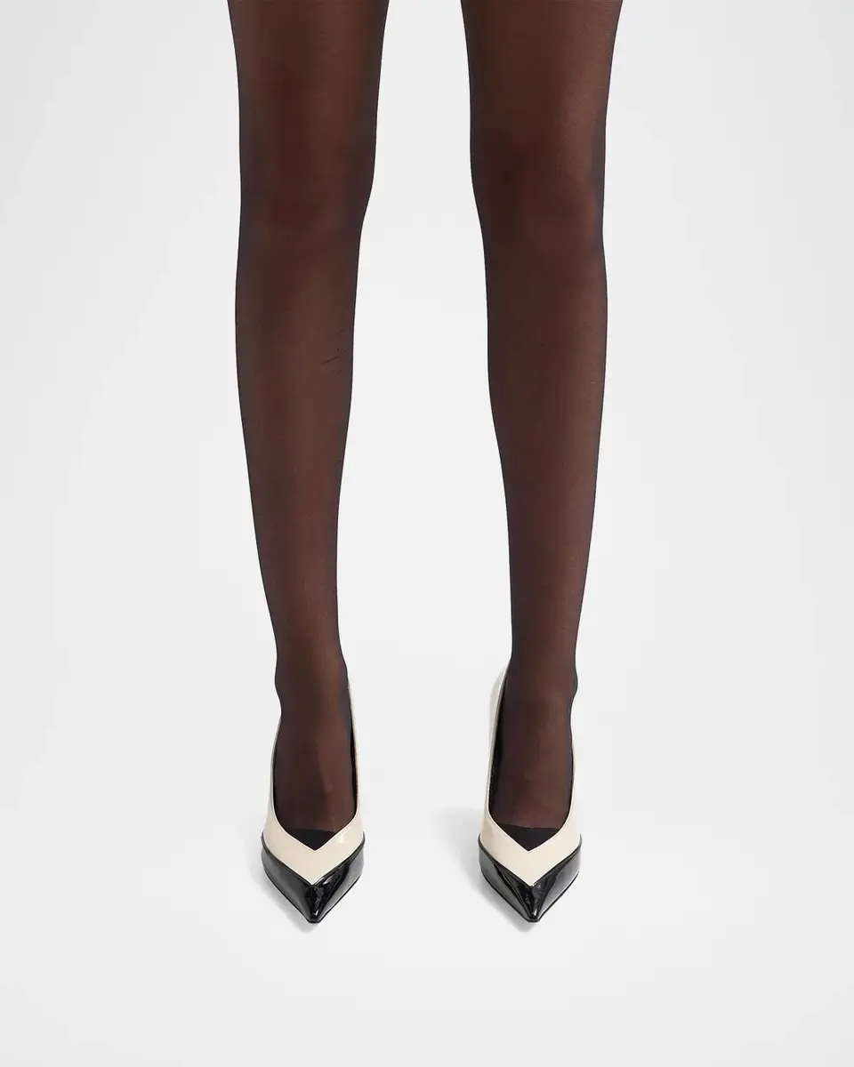 Ferragamo Varina 90MM Two-Tone Patent Leather Pumps | Thumbnail 2 Ferragamo Varina 90MM Two-Tone Patent Leather Pumps | Thumbnail 2