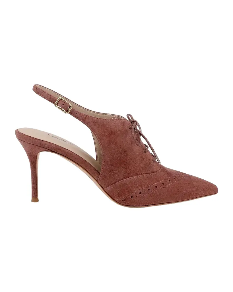 Shreya 80MM Suede Slingback Pumps Shreya 80MM Suede Slingback Pumps