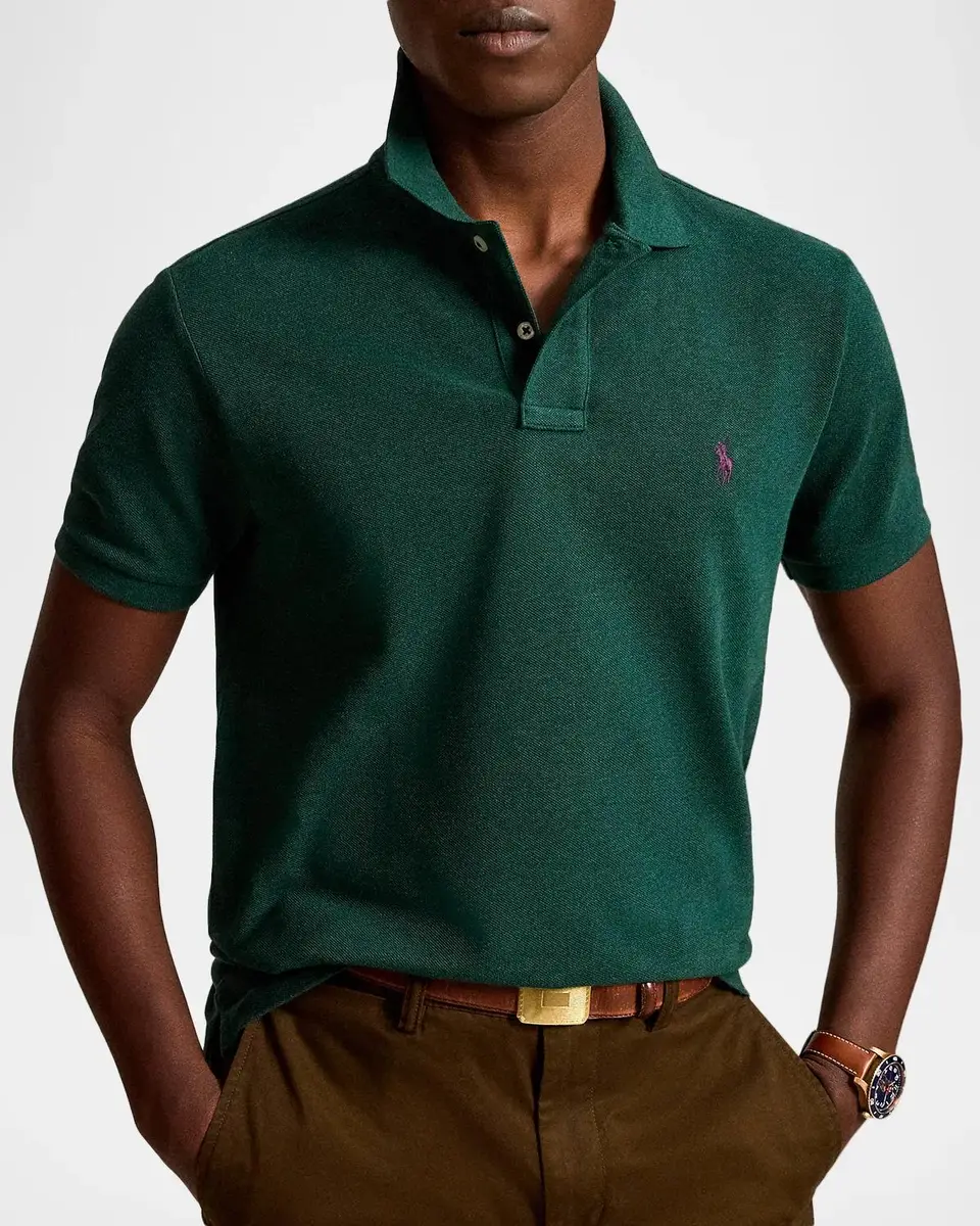 Polo Ralph Lauren Men's Mesh Polo Shirt | Thumbnail 4 Polo Ralph Lauren Men's Mesh Polo Shirt | Thumbnail 4