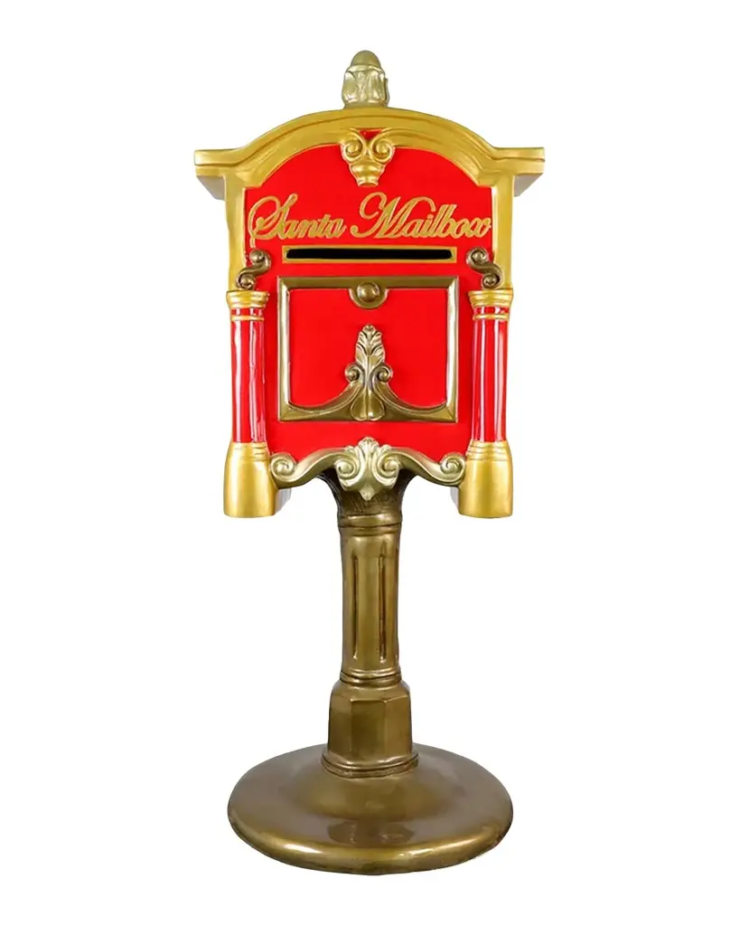 Universal Statues Santa Fiberglass Mailbox