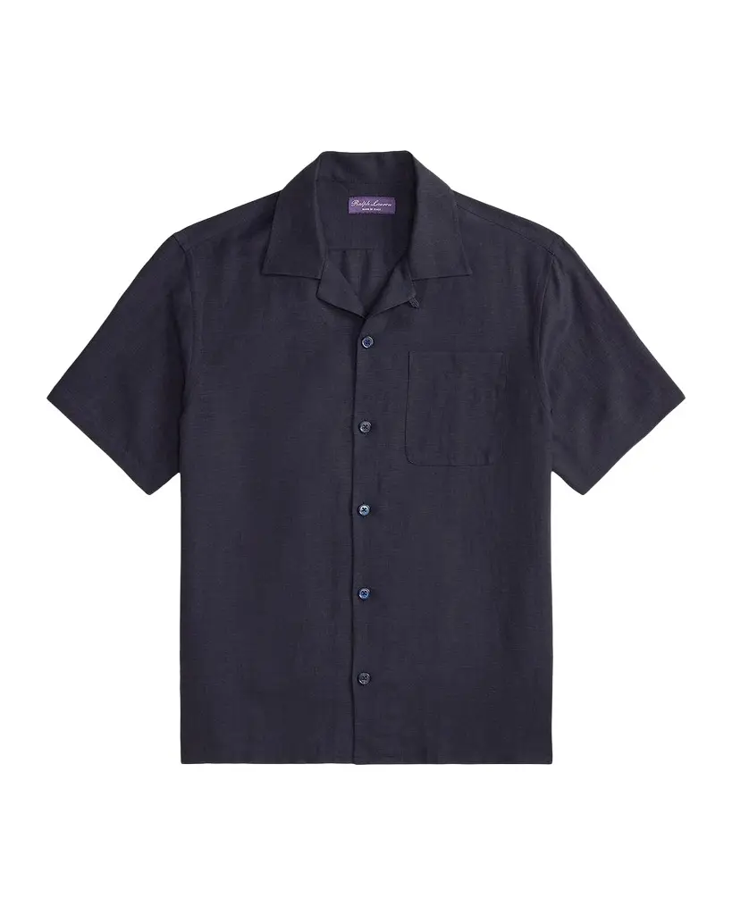 Men's Silk-Linen Camp Shirt Men's Silk-Linen Camp Shirt