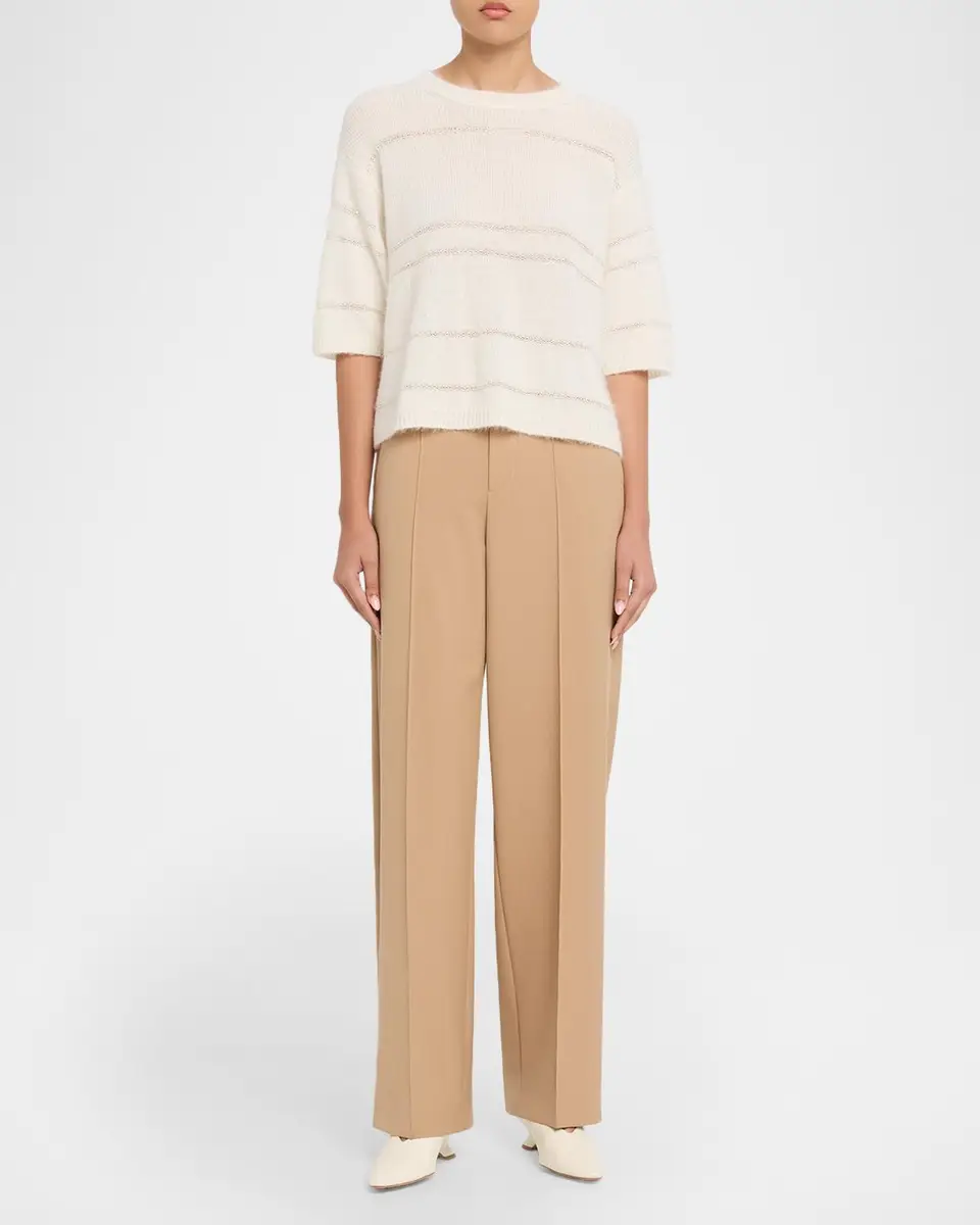 Fabiana Filippi Tapered Tech Fluid Wool Trousers | Thumbnail 2 Fabiana Filippi Tapered Tech Fluid Wool Trousers | Thumbnail 2