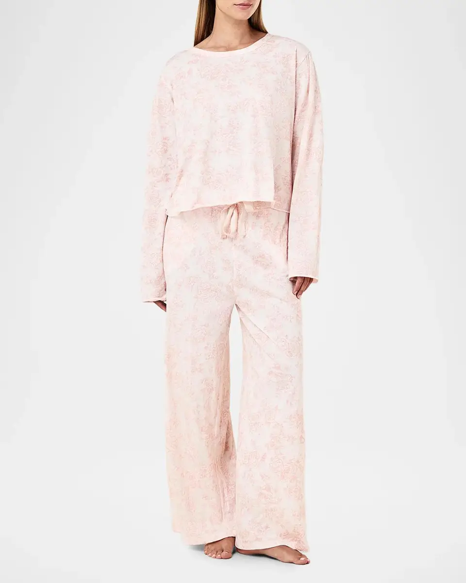 Papinelle Nostalgia Floral Organic Cotton Pajama Set | Thumbnail 2 Papinelle Nostalgia Floral Organic Cotton Pajama Set | Thumbnail 2
