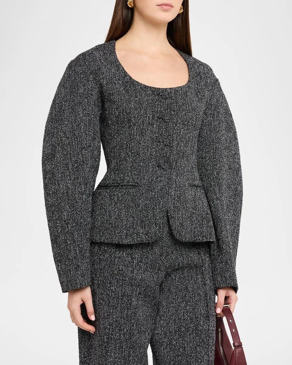 Et Ochs Viktor Barrel-Sleeve Suiting Jacket | Thumbnail 4 Et Ochs Viktor Barrel-Sleeve Suiting Jacket | Thumbnail 4