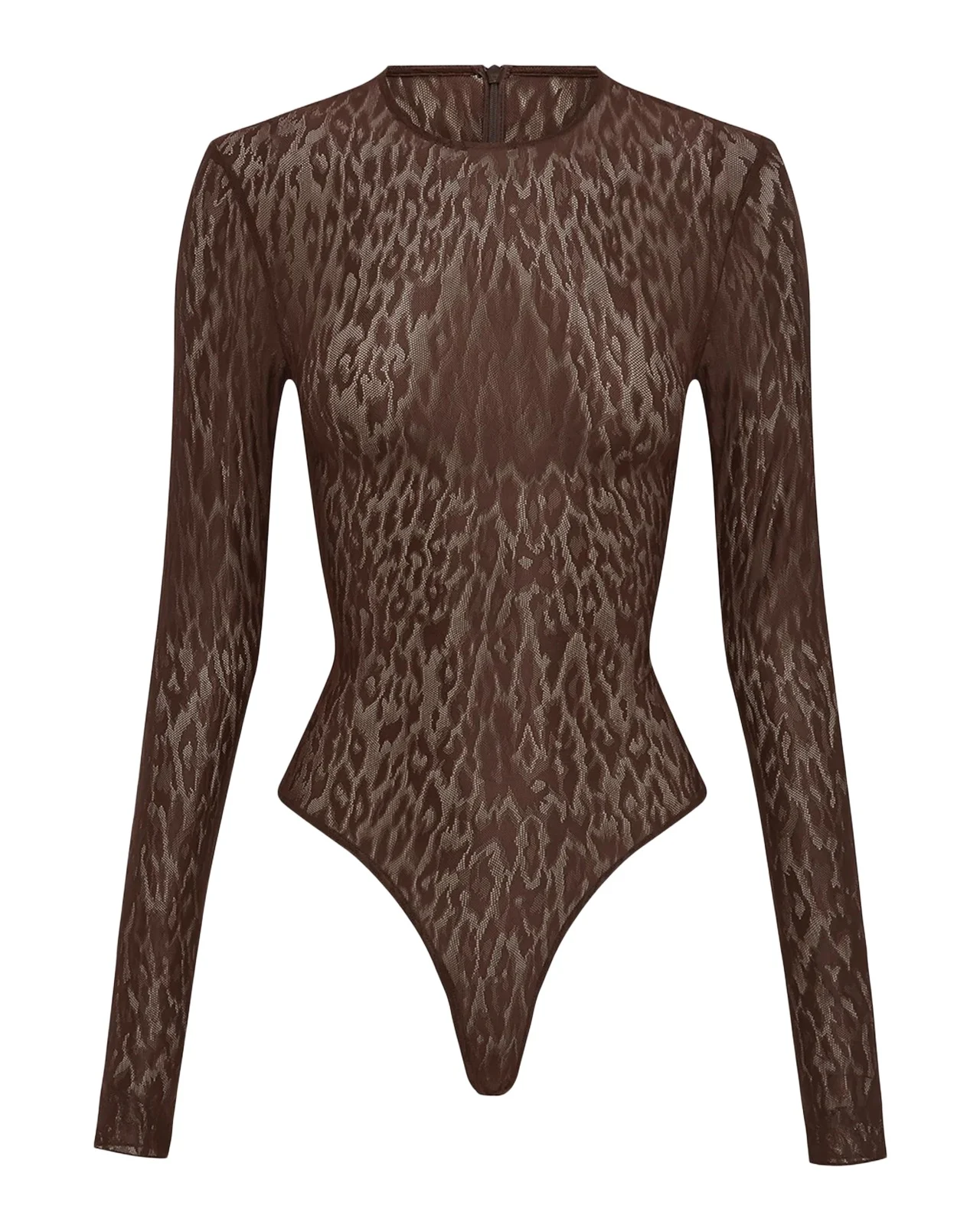 Animal Print Long-Sleeve Bodysuit Animal Print Long-Sleeve Bodysuit