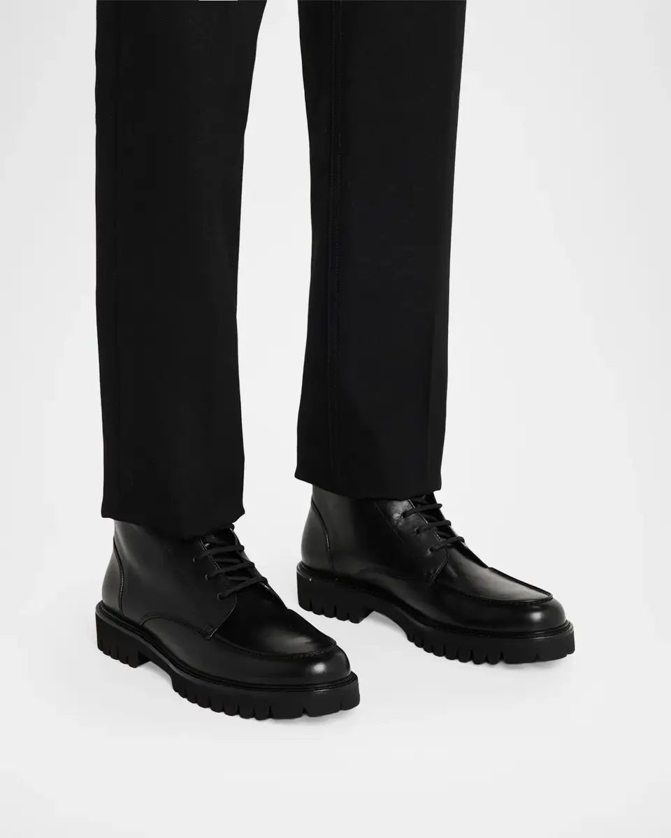 Giuseppe Zanotti Men's Nerus Leather Lace-Up Boots | Thumbnail 2 Giuseppe Zanotti Men's Nerus Leather Lace-Up Boots | Thumbnail 2