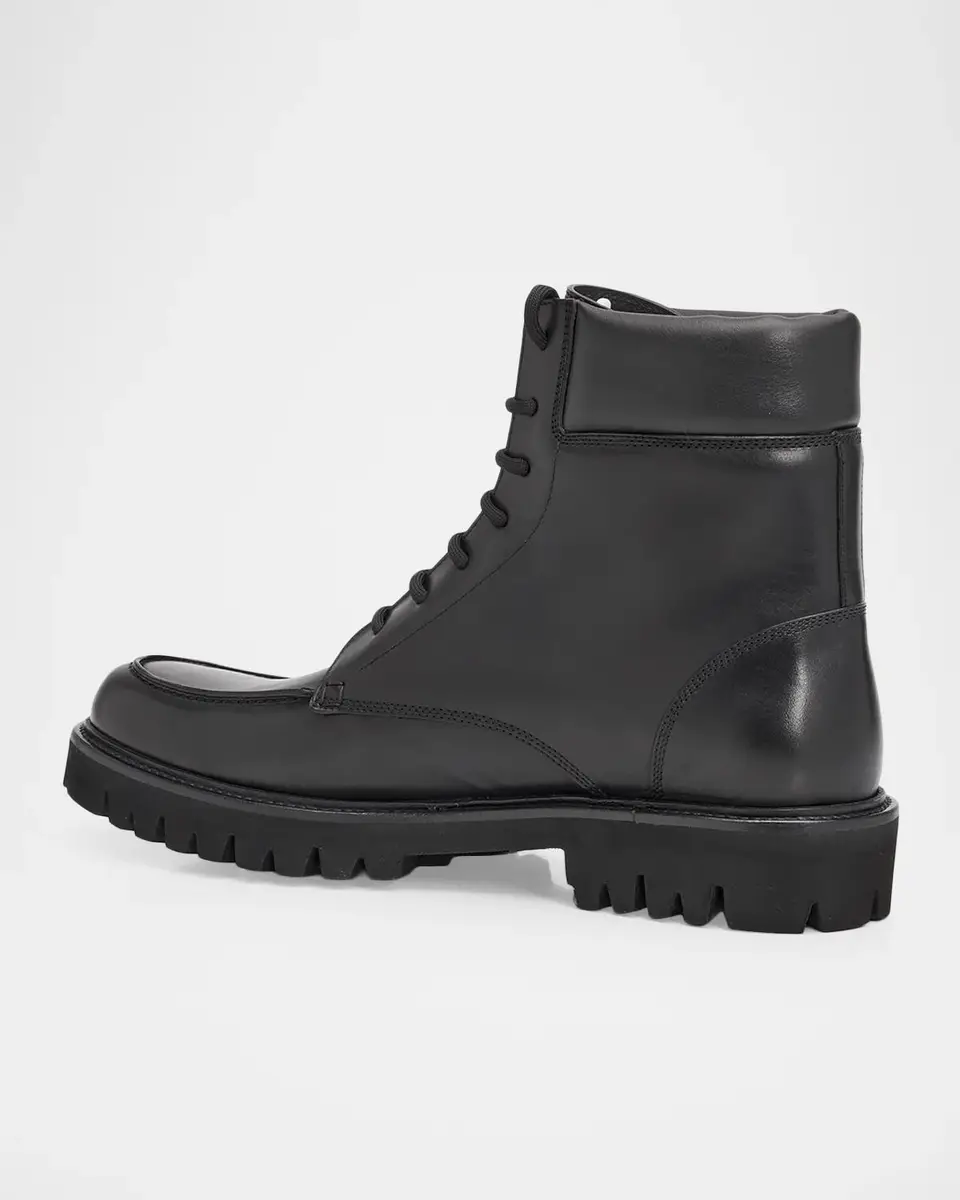 Giuseppe Zanotti Men's Nerus Leather Lace-Up Boots | Thumbnail 4 Giuseppe Zanotti Men's Nerus Leather Lace-Up Boots | Thumbnail 4