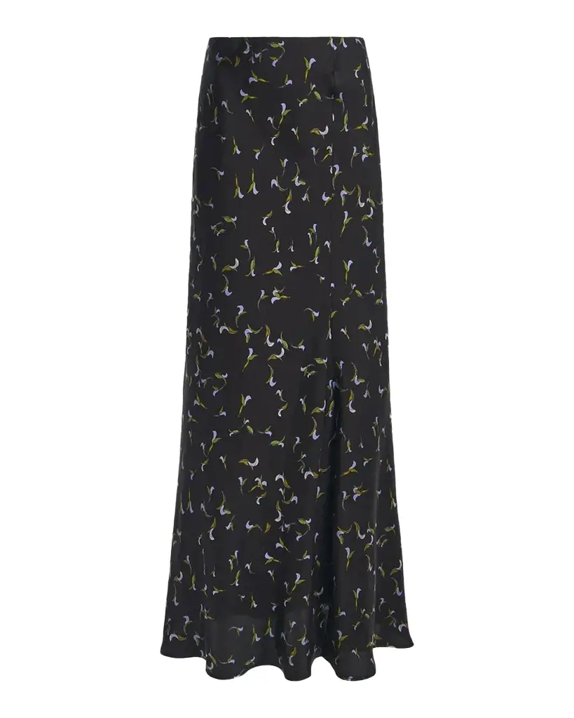 Altuzarra Casey Abstract-Print Silk Midi Skirt