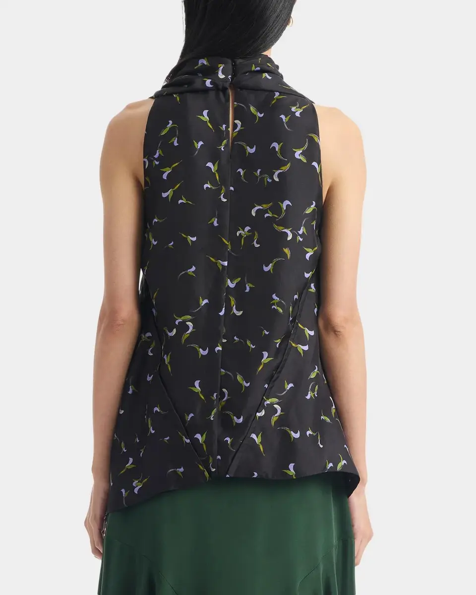 Altuzarra Sleary Sleeveless Silk Twill Cowl-Neck Top | Thumbnail 3 Altuzarra Sleary Sleeveless Silk Twill Cowl-Neck Top | Thumbnail 3