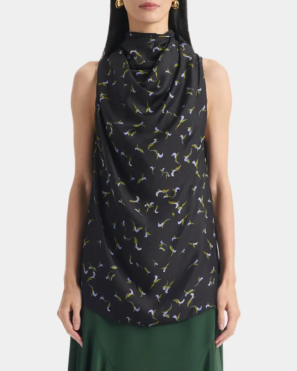 Altuzarra Sleary Sleeveless Silk Twill Cowl-Neck Top | Thumbnail 4 Altuzarra Sleary Sleeveless Silk Twill Cowl-Neck Top | Thumbnail 4