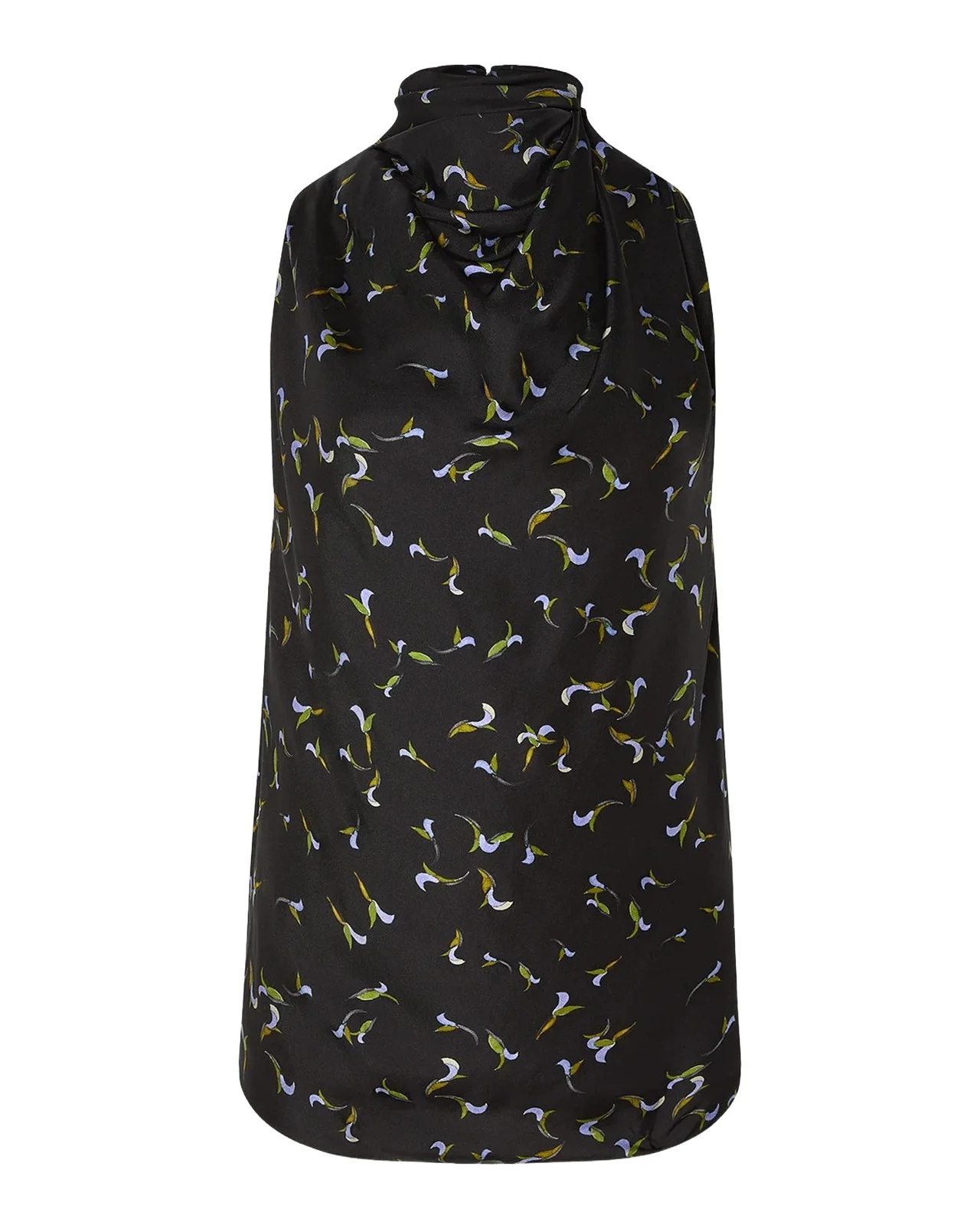 Sleary Sleeveless Silk Twill Cowl-Neck Top Sleary Sleeveless Silk Twill Cowl-Neck Top