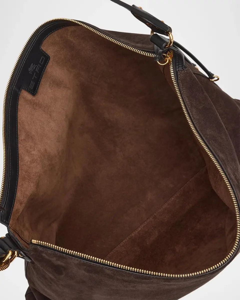Etro Oversized Suede Shoulder Bag | Thumbnail 4 Etro Oversized Suede Shoulder Bag | Thumbnail 4