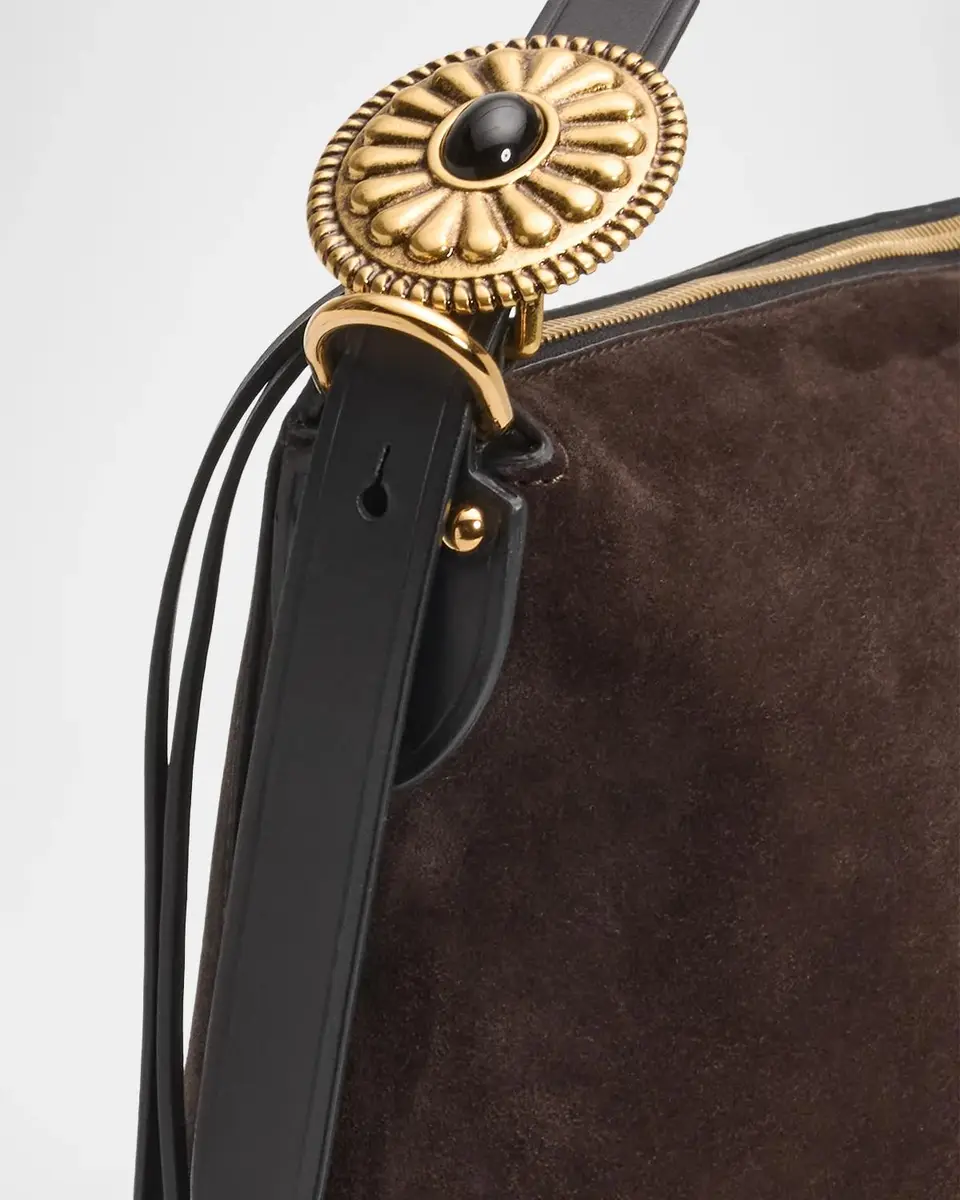Etro Oversized Suede Shoulder Bag | Thumbnail 6 Etro Oversized Suede Shoulder Bag | Thumbnail 6