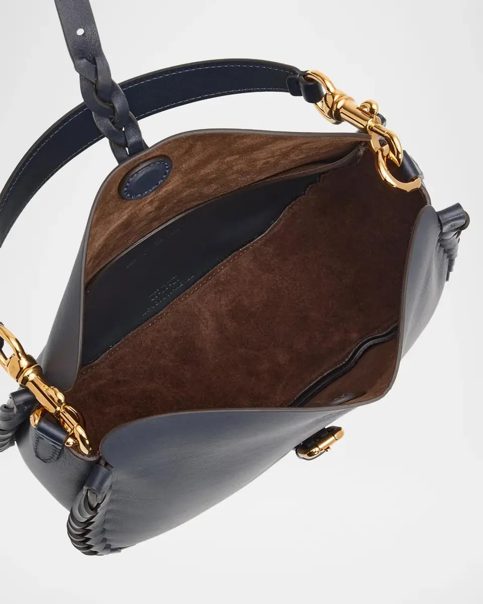 Etro Braid-Trim Leather Shoulder Bag | Thumbnail 4 Etro Braid-Trim Leather Shoulder Bag | Thumbnail 4