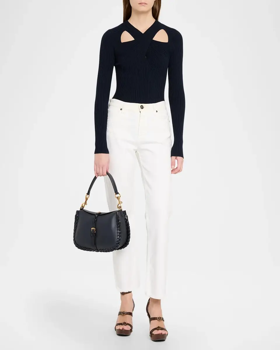 Etro Braid-Trim Leather Shoulder Bag | Thumbnail 5 Etro Braid-Trim Leather Shoulder Bag | Thumbnail 5