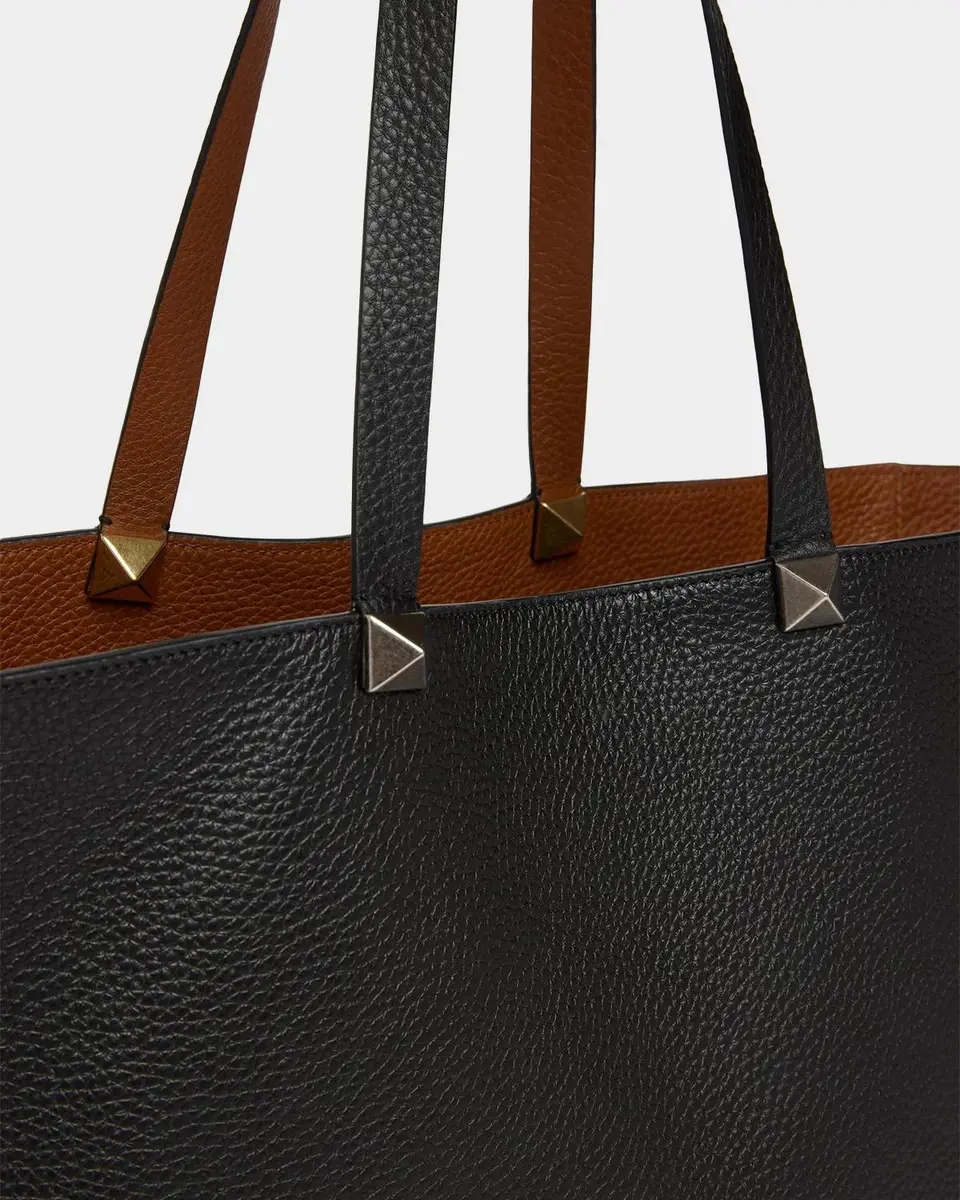 Valentino Garavani Men's Reversible Rockstud Leather Tote Bag | Thumbnail 6 Valentino Garavani Men's Reversible Rockstud Leather Tote Bag | Thumbnail 6