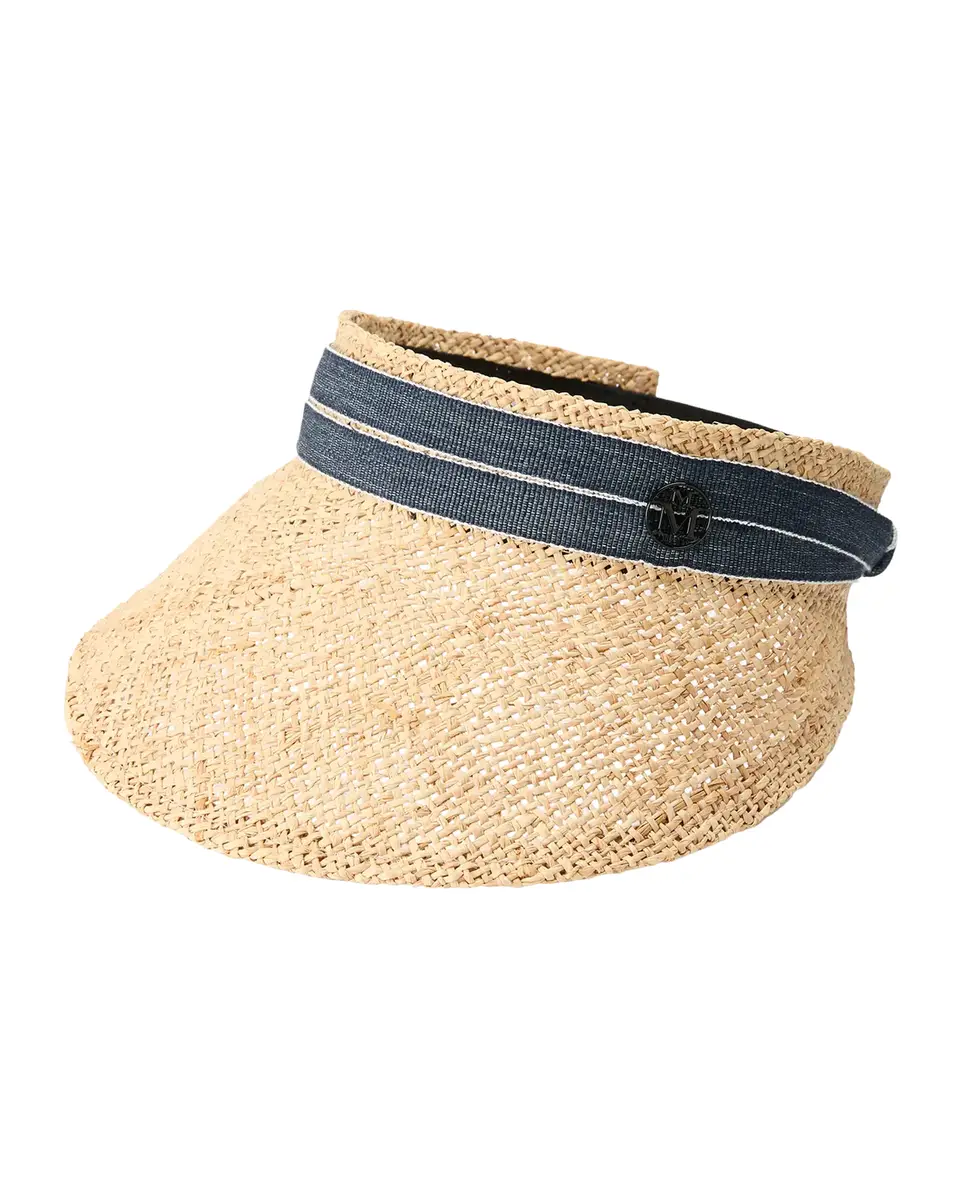 Maison Michel Pat Straw Visor | Thumbnail 2 Maison Michel Pat Straw Visor | Thumbnail 2